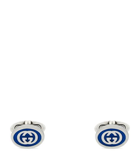 GUCCI G Cube Sterling Silver Cufflinks for Men 